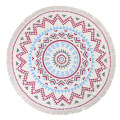 innovative Cotton printed round beach towels with tassel sof textile Mandala